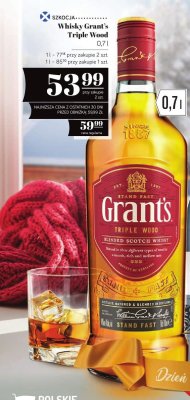 Whisky Grant's Triple Wood promocja w POLOmarket