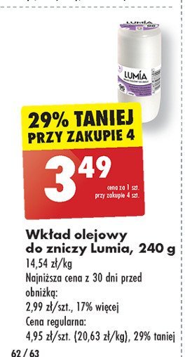 Wkład olejowy do zniczy Lumia promocja