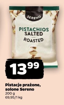 Pistacje prażone, solone Sereno promocja w Netto