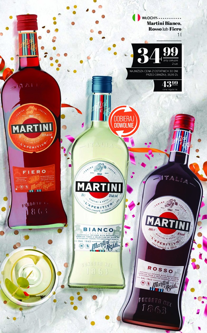 Vermouth Martini rosso promocja w POLOmarket