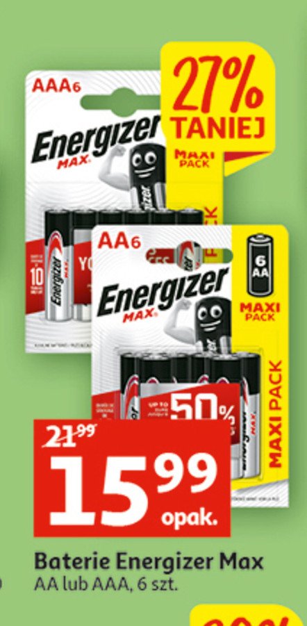 Baterie aa Energizer max promocje