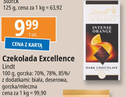 Czekolada biała waniliowa Lindt excellence promocja