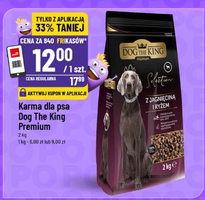 Karma dla psa Dog The King Premium z jagnięciną i ryżem promocja w POLOmarket