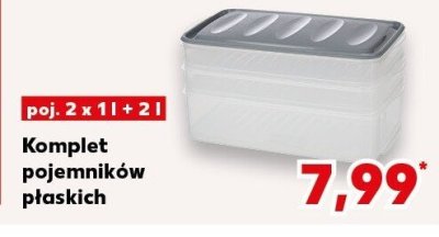 Komplet pojemników plastich promocja w Kaufland