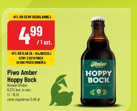 Piwo Amber hoppy bock promocja