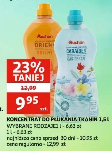 Koncentrat do prania caraibes Auchan różnorodne (logo czerwone) promocja