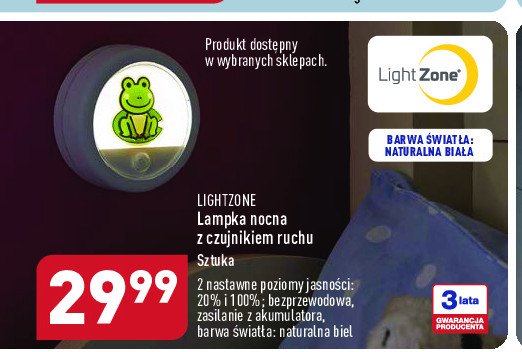 Lampa nocna dla dzieci z czujnikiem ruchu promocja