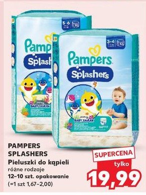 Pieluchy do pływania 5-6 Pampers splashers promocja