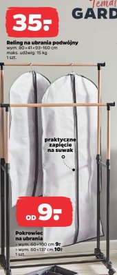 Reling na ubrania podwójny promocja w Netto