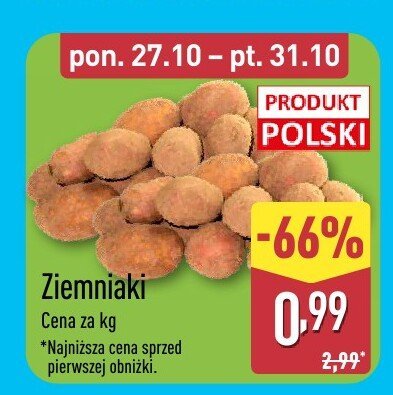 Ziemniaki do pieczenia Gardinia promocja w Aldi
