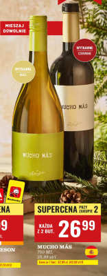 Wino Mucho Más białe promocja w Biedronka