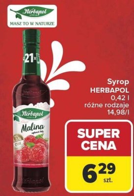 Syrop HERBAPOL Malina promocja w Carrefour