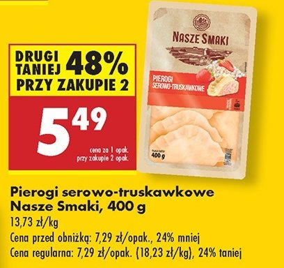 Pierogi serowo-truskawkowe Nasze smaki promocja