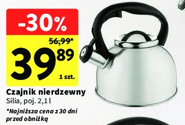 Czajnik nierdzewny 2.1 l SILIA promocja
