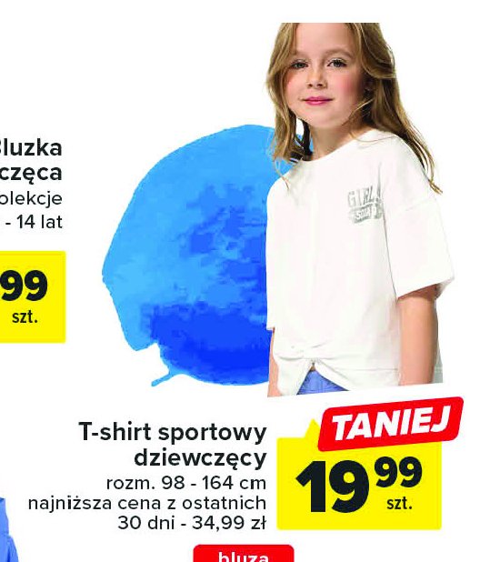 T-shirt sportowy dziecięcy 98-164 promocja