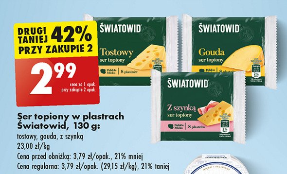 Ser topiony z szynką Światowid promocja