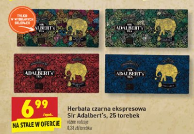 Herbata zielona z wyci膮giem z flaszowca mi臋kkociernistego Sir adalbert's tea promocja