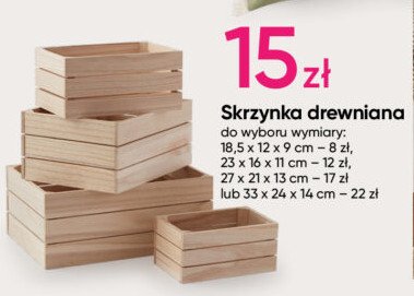 Skrzynka drewniana 23 x 16 x 11 cm promocja