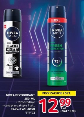 Dezodorant NIVEA MEN 250 ML różne rodzaje promocja w Selgros