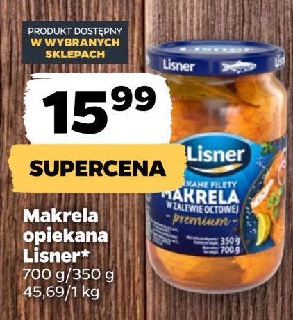 Filety opiekane z makreli Lisner promocja