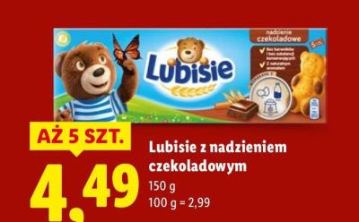 Ciastka Lubisie z nadzieniem czekoladowym promocja w Lidl