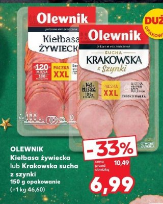 Krakowska sucha OLEWNIK promocja w Kaufland