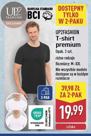 T-shirt męski m-xxl Up2fashion promocja w Aldi