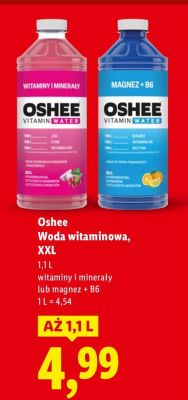 Woda witaminowa Oshee XXL promocja w Lidl