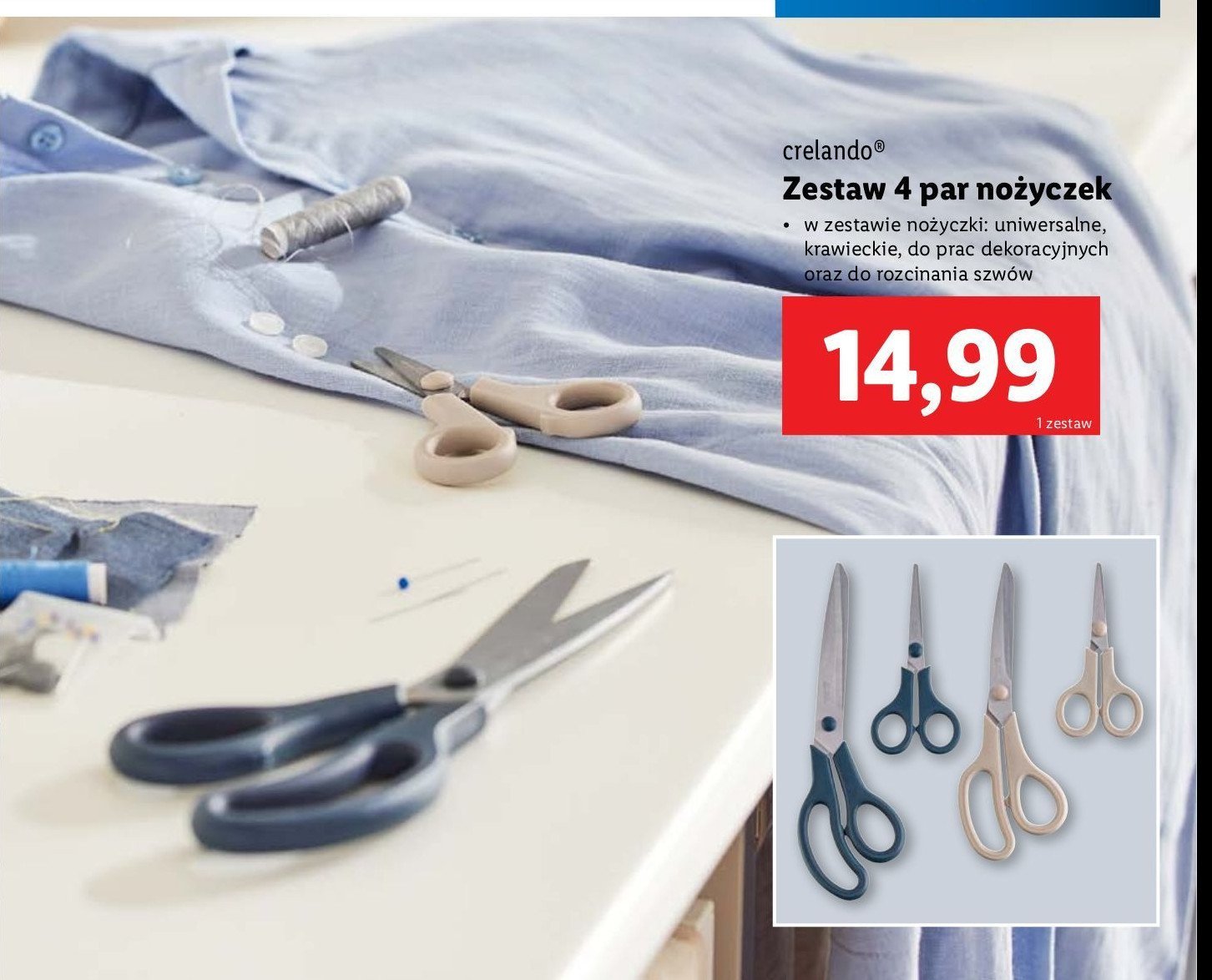 Zestaw nożyczek Crelando promocja