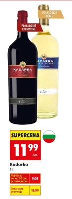 Wino Kadarka białe polskodie promocja w Biedronka