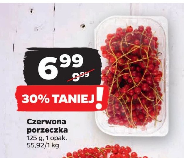 Czerwona porzeczka promocja