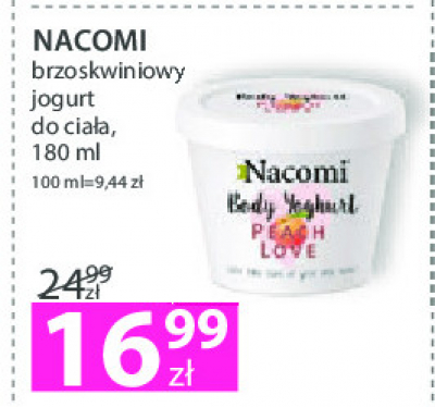 Jogurt do ciała brzoskwiniowy Nacomi promocja