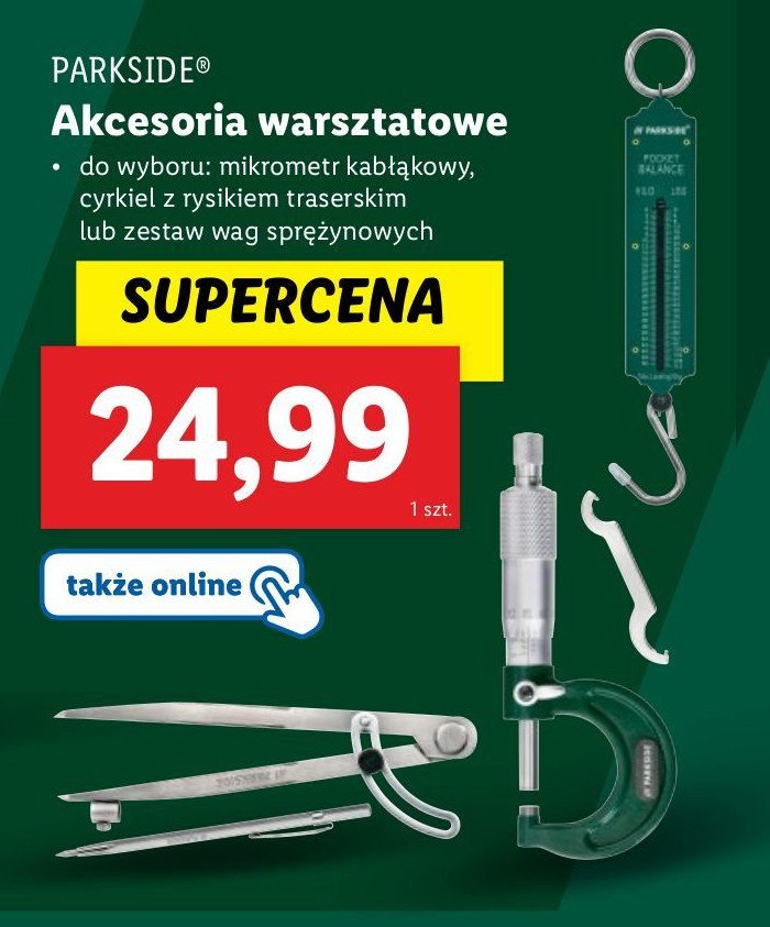 Mikrometr kabłąkowy Parkside promocja