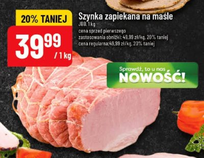Szynka zapiekana na maśle JBB promocja w POLOmarket