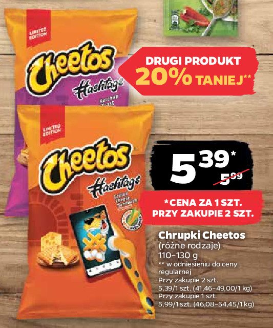 Chrupki o smaku sera Cheetos hashtags promocja