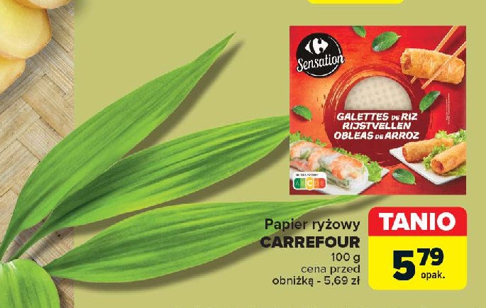 Papier ryzowy Carrefour sensation promocja