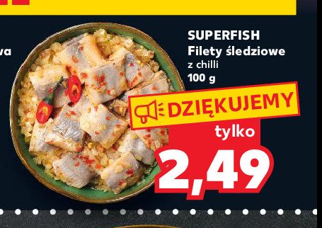 Filety śledziowe z chilli Superfish promocja