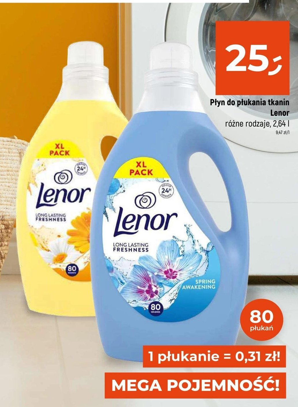 Płyn do płukania spring awakening Lenor promocja w Dealz