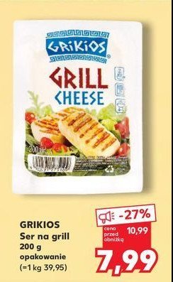 Grill cheese Grikios promocja