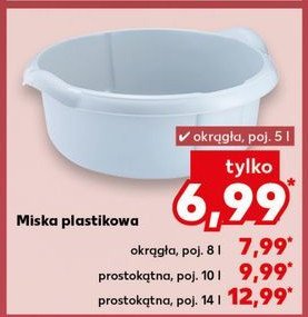 Miska okrągła 8 l promocja w Kaufland