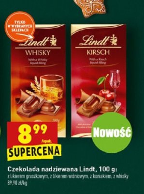 Czekolada z likierem gruszkowym Lindt promocja