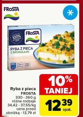 Ryba z pieca FROSTA różne rodzaje 330-360g promocja w Carrefour Market