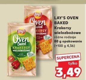 Krakersy wielozbożowe pomidor i bazylia Lay's oven baked (prosto z pieca) Frito lay lay's promocja