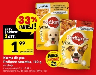 Karma dla psa Pedigree saszetka promocja w Twój Market