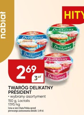 Twaróg delikatny President promocja w Chata Polska