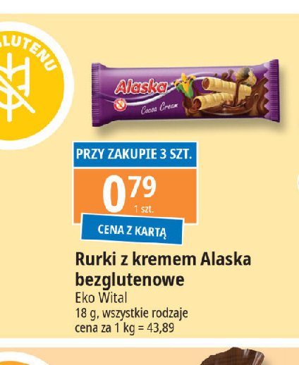 Rurki kukurydziane z nadzieniem kakaowym ALASKA AGD promocja