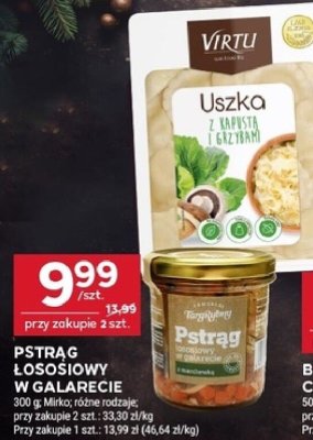 Uszka z kapustą i grzybami Virtu 400 g promocja w Stokrotka