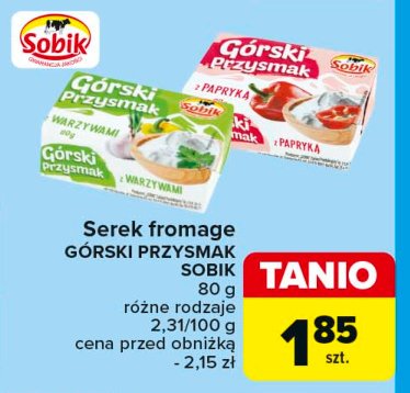 Górski przysmak o smaku warzyw Sobik górski przysmak promocja