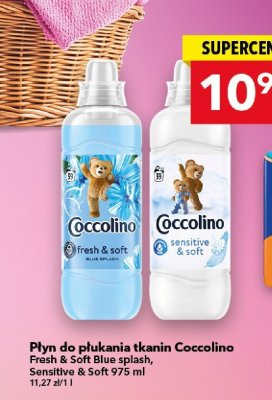 Płyn do płukania tkanin Coccolino Sensitive & Soft 975ml promocja w LEWIATAN