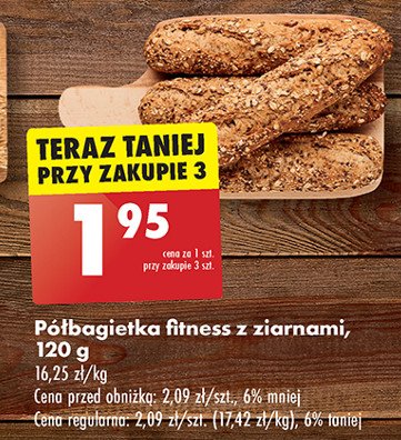 Półbagietka fitness z ziarnami promocja